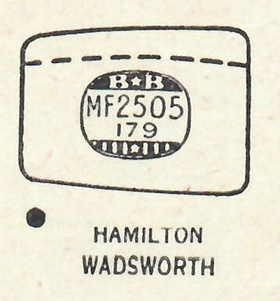 HAMILTON - Fancy 25.0mm x 17.9mm