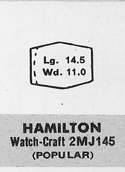 HAMILTON - Hexagon 14.5mm x 11.0mm