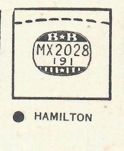 HAMILTON : LESTER - Rectangle 20.2mm x 19.1mm