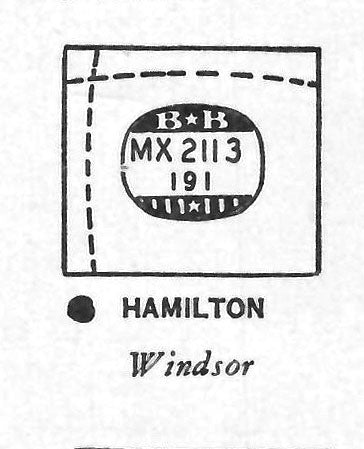 HAMILTON : ROGER & WINDSOR - Rectangle 21.1mm x 19.1mm
