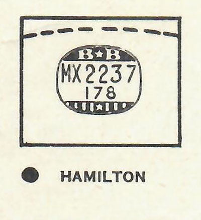 HAMILTON : GILBERT - Rectangle 22.3mm x 17.8mm