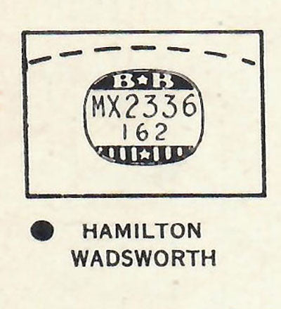 HAMILTON - Rectangle 23.3mm x 16.2mm