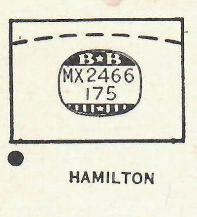 HAMILTON : GILMAN - Rectangle 24.6mm x 17.5mm