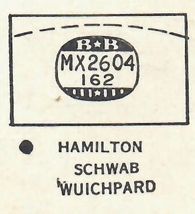 HAMILTON - Rectangle 26.0mm x 16.2mm