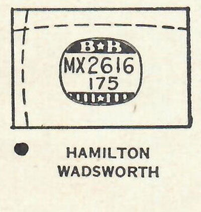 HAMILTON : DRAKE - Rectangle 26.1mm x 17.5mm