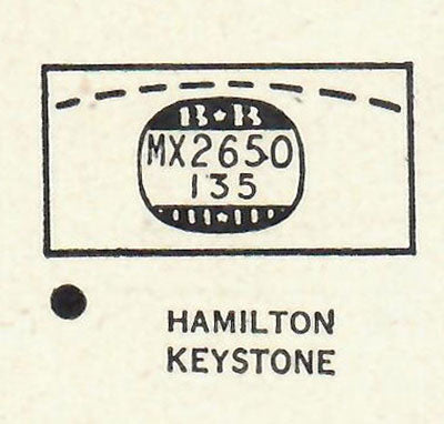 HAMILTON : DICKENS - Rectangle 26.5mm x 13.5mm