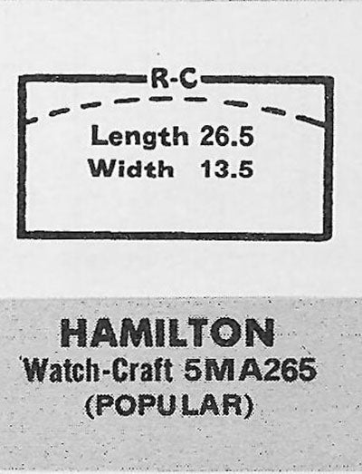HAMILTON : DICKENS - Rectangle 26.5mm x 13.5mm