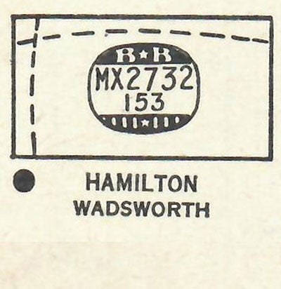 HAMILTON : SECKRON - Rectangle 27.3mm x 15.3mm DUREX