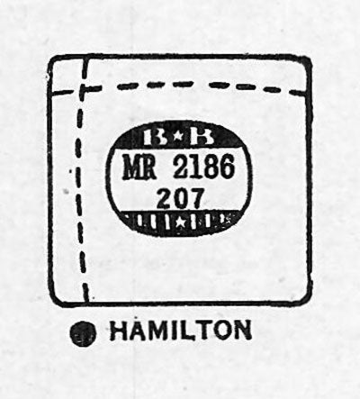 HAMILTON : CEDRIC - Rectangle w/Radius Corners 21.8mm x 20.7mm DUREX