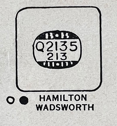 HAMILTON : GREENWICH - Square w/Radius Corners 21.3mm x 21.3mm