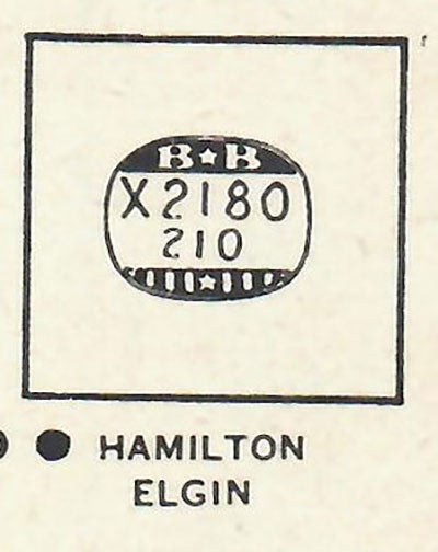 HAMILTON : WESLEY & ELGIN - Rectangle 21.8mm x 21.0mm DUREX