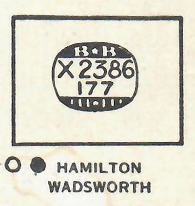 HAMILTON : PUTNAM - Rectangle 23.8mm x 17.7mm DUREX
