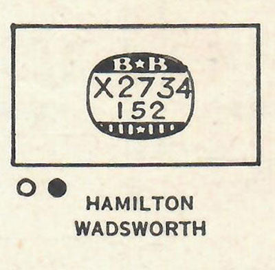 HAMILTON - Rectangle 27.3mm x 15.2mm DUREX