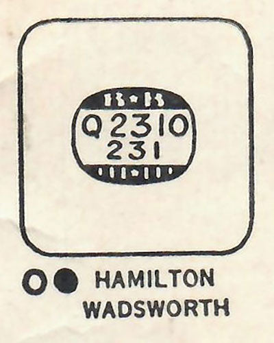 HAMILTON : HASTINGS - Square w/Radius Corners 23.1mm x 23.1mm