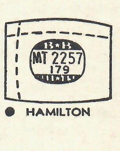 HAMILTON : ALAN - Tonneau 22.5mm x 17.9mm