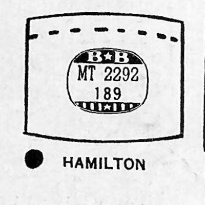 HAMILTON : STUART - Tonneau 22.9mm x 18.9mm DUREX