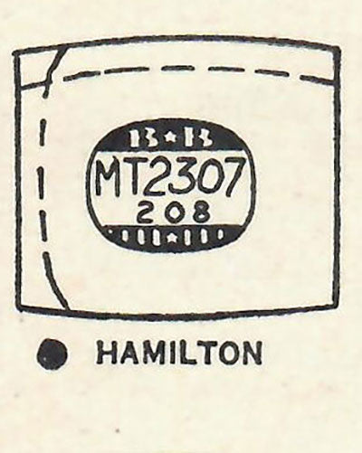 HAMILTON : DENNIS - Tonneau 23.0mm x 20.8mm