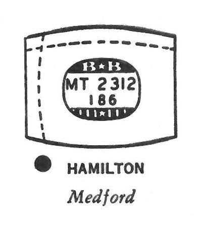 HAMILTON : MEDFORD - Tonneau 23.1mm x 18.6mm