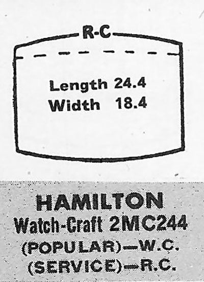 HAMILTON - Tonneau 24.4mm x 18.4mm