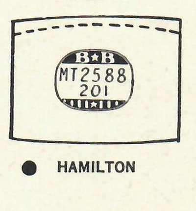 HAMILTON : MYRON - Tonneau 25.8mm x 20.1mm