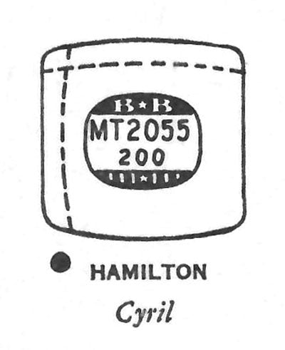 HAMILTON : CYRIL - Tonneau 20.5mm x 20.0mm
