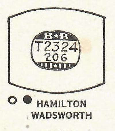HAMILTON : DOUGLAS - Tonneau 23.2mm x 20.6mm