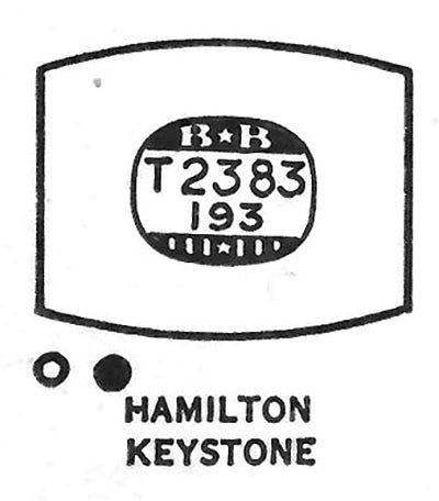 HAMILTON : MASON - Tonneau 23.8mm x 19.3mm DUREX