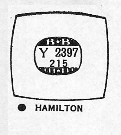 HAMILTON : DUNHAM - Cushion 23.9mm x 21.5mm DUREX