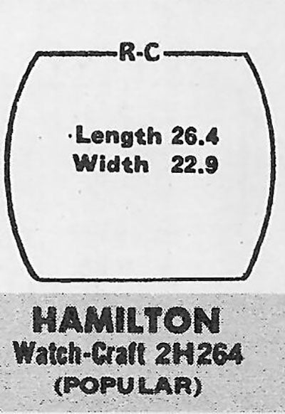 HAMILTON - Tonneau 26.4mm x 22.9mm