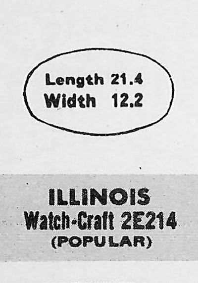 ILLINOIS - Oval 21.4mm x 12.2mm