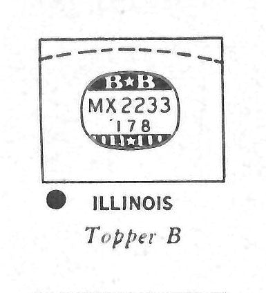 ILLINOIS : Topper B - Rectangle 22.3mm x 17.8mm