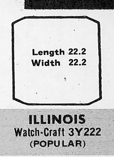 ILLINOIS - Square w/Cut Corners 22.2mm x 22.2mm