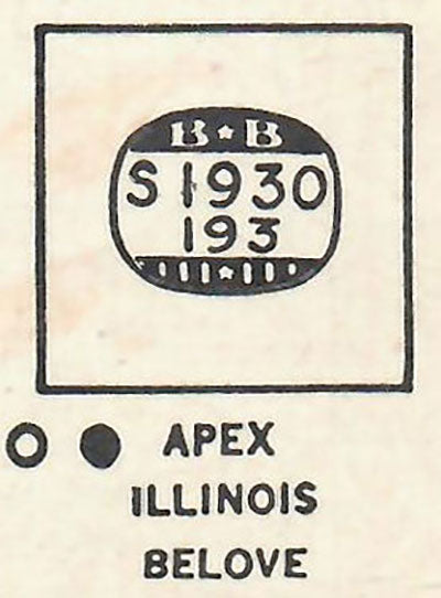 GRUEN : 816/3351 & ILLINOIS - Square 19.3mm x 19.3mm
