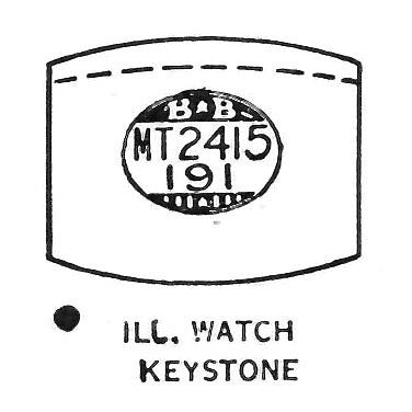 ILLINOIS - Tonneau 24.1mm x 19.1mm
