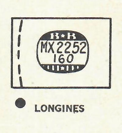 LONGINES : JOHN PAUL JONES - Rectangle 22.5mm x 16.0mm