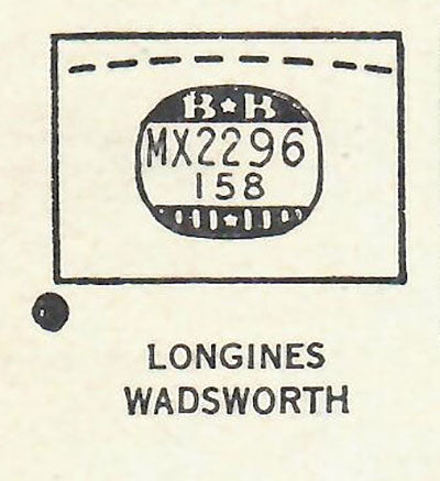 GRUEN : DEXTER & LONGINES - Rectangle 22.9mm x 15.8mm
