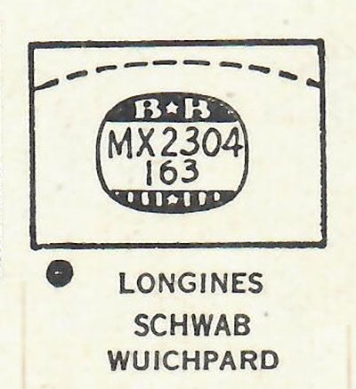 LONGINES - Rectangle 23.0mm x 16.3mm