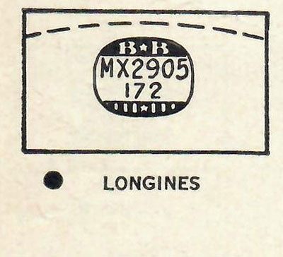 LONGINES : LAFAYETTE - Rectangle 29.0mm x 17.2mm