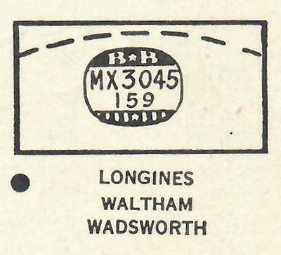 LONGINES & WALTHAM - Rectangle 30.4mm x 15.9mm DUREX