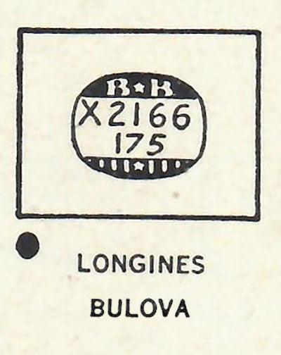BULOVA : ACADEMY AWARD W & LONGINES - Rectangle 21.6mm x 17.5mm