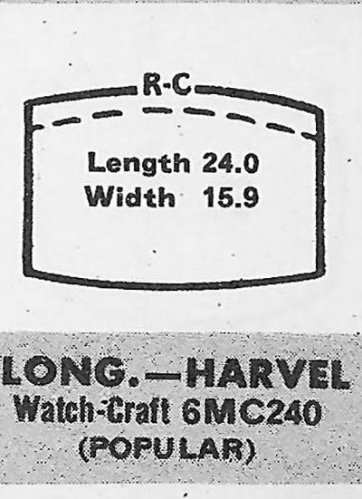LONGINES & WALTHAM - Tonneau 24.0mm x 15.8mm