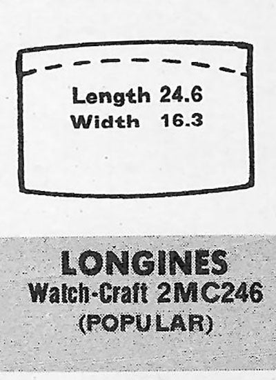 LONGINES - Tonneau 24.6mm x 16.3mm