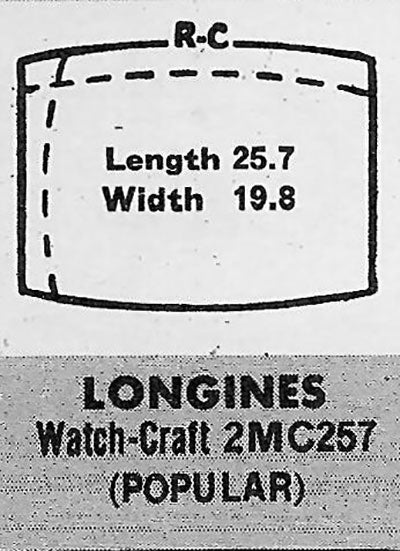 LONGINES - Tonneau 25.7mm x 19.8mm