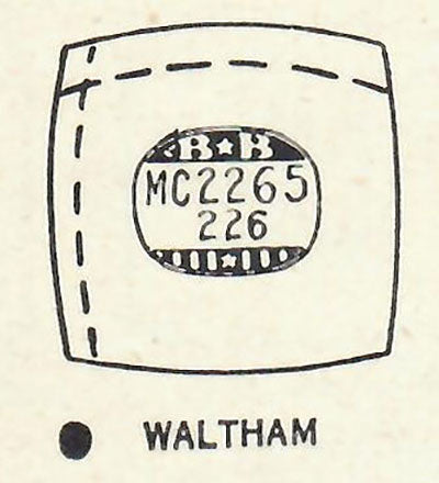 WALTHAM : ROWE - Cushion 22.6mm x 22.6mm