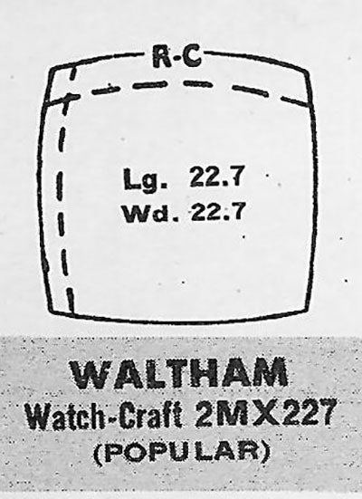WALTHAM - Cushion 22.7mm x 22.7mm