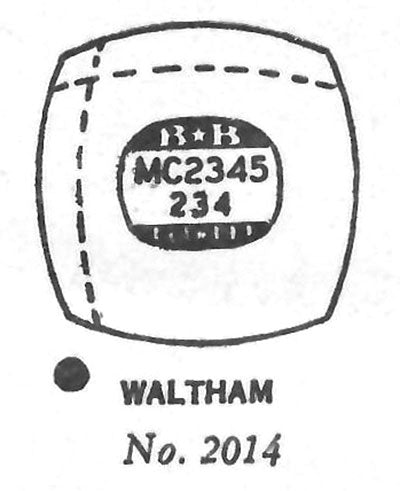 WALTHAM : 2014 - Cushion 23.4mm x 23.4mm DUREX