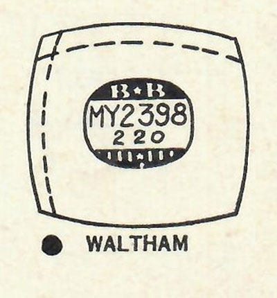 WALTHAM : DALE - Cushion 23.9mm x 22.0mm