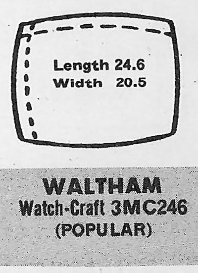 WALTHAM - Cushion 24.6mm x 20.5mm