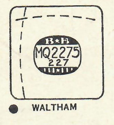 WALTHAM : VICTOR - Square w/Radius Corners 22.7mm x 22.7mm