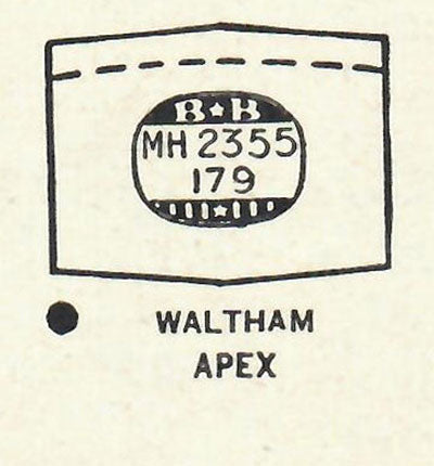WALTHAM - Hexagon 23.5mm x 17.9mm